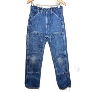 Wild A** VTG Carpenter Jeans Men's Size 30 x 32 Blue Grunge Utility y2k Workwear